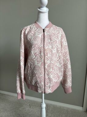 Victoria Beckham for Target Pink Paisley Bomber Jacket